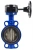 Затвор дисковый поворотный ABRA Ду450 Ру16 BUV-VF826D, межфланцевый, корпус - чугун, диск - чугун, редуктор, EPDM в Новосибирске