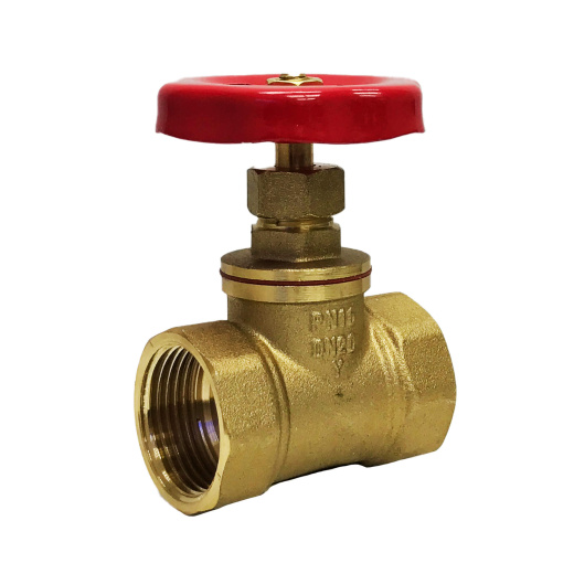Клапан (вентиль) латунный 15Б1п Ду(Dn) 20 Ру(Pn) 16 Ci запорный муфтовый (резьбовой) Китай в Новосибирске